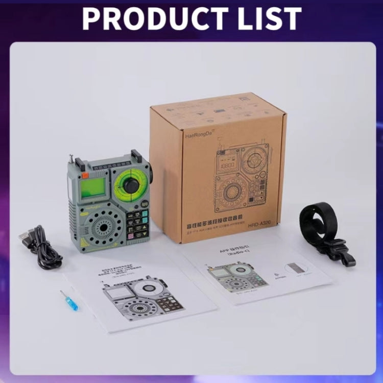 Radio Bluetooth Multibanda HanRongda HRD-A320 con Torcia