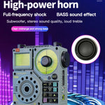 Radio Bluetooth Multibanda HanRongda HRD-A320 con Torcia