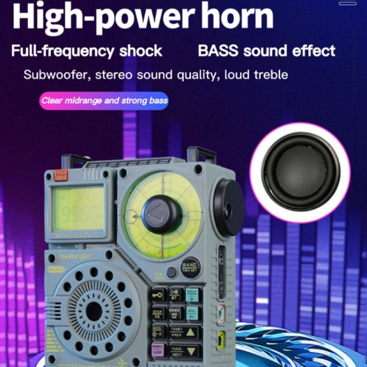 Radio Bluetooth Multibanda HanRongda HRD-A320 con Torcia