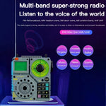 Radio Bluetooth Multibanda HanRongda HRD-A320 con Torcia