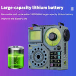 Radio Bluetooth Multibanda HanRongda HRD-A320 con Torcia