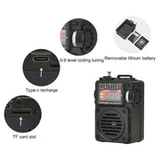 Radio HanRongda HRD-700 Bluetooth MP3 Full Band