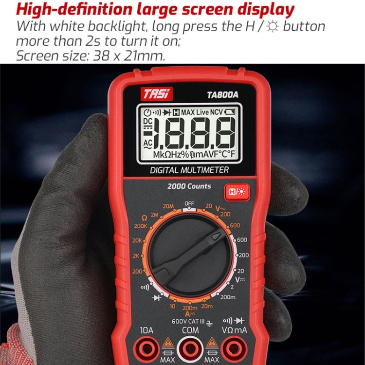 Misuratore digitale universale TASI TA800A 600V 10A