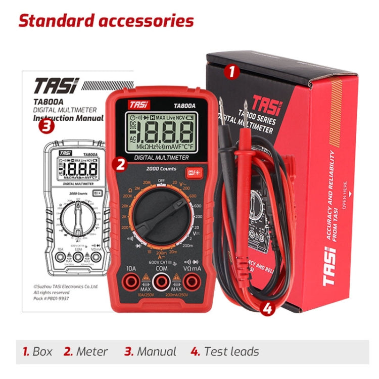 Misuratore digitale universale TASI TA800A 600V 10A