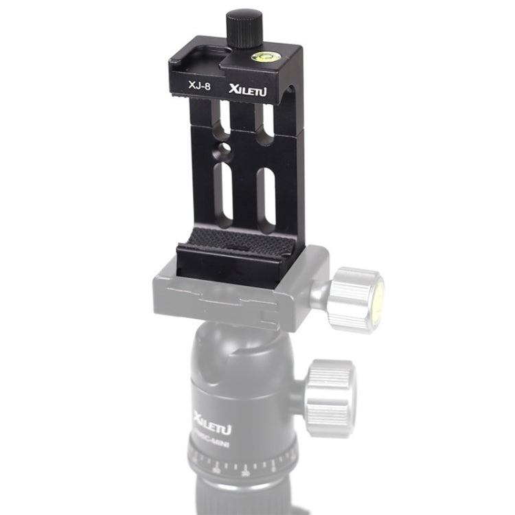 XILETU XJ-8 Clip per telefono cellulare con treppiede per fotocamera in lega di alluminio