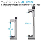 XILETU XJ-8 Clip per telefono cellulare con treppiede per fotocamera in lega di alluminio
