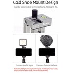 XILETU XJ-8 Clip per telefono cellulare con treppiede per fotocamera in lega di alluminio