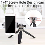XILETU XJ-8 Clip per telefono cellulare con treppiede per fotocamera in lega di alluminio