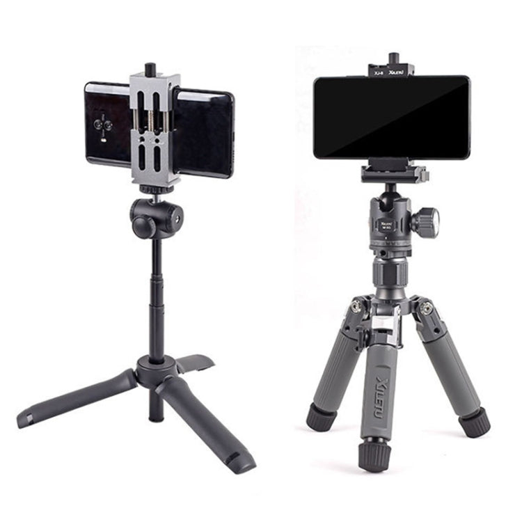 XILETU XJ-8 Clip per telefono cellulare con treppiede per fotocamera in lega di alluminio