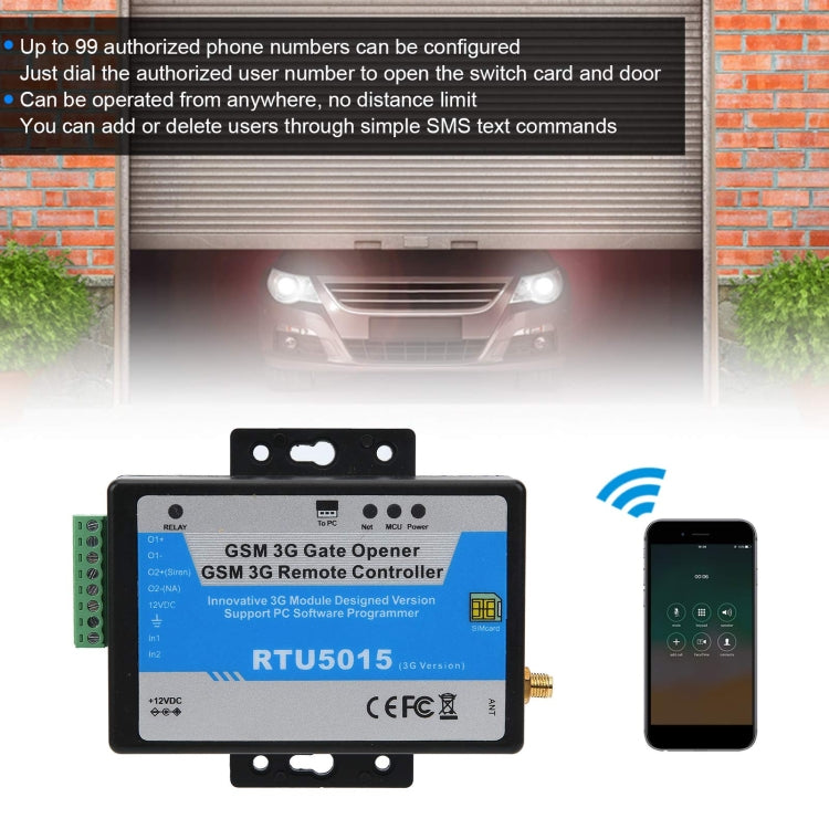 Interruttore relè telecomando GSM 3G apriporta 12V