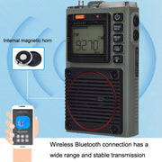 Radio Bluetooth portatile HanRongda HRD-787 con LED SOS