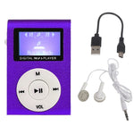 Mini lettore musicale MP3 in metallo con schermo