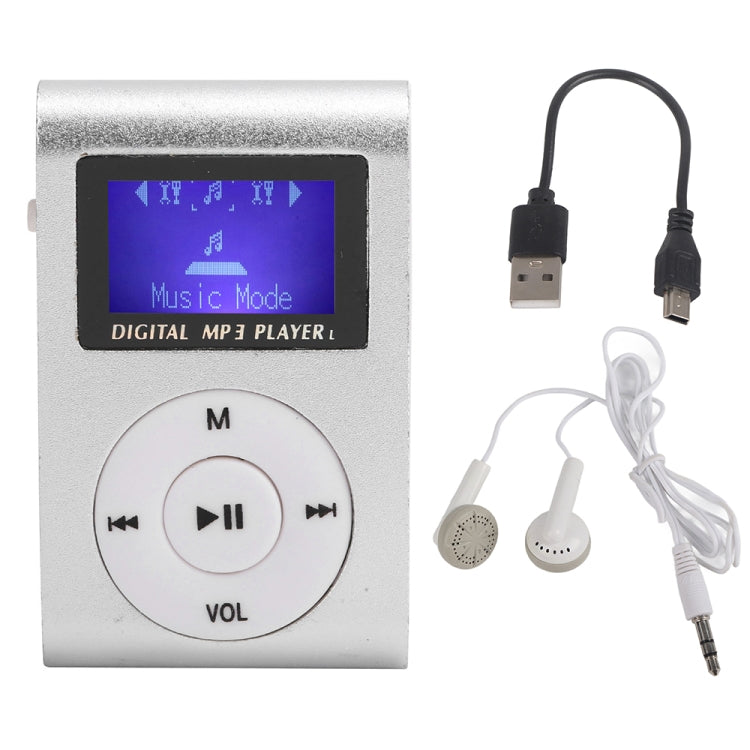 Mini lettore musicale MP3 in metallo con schermo