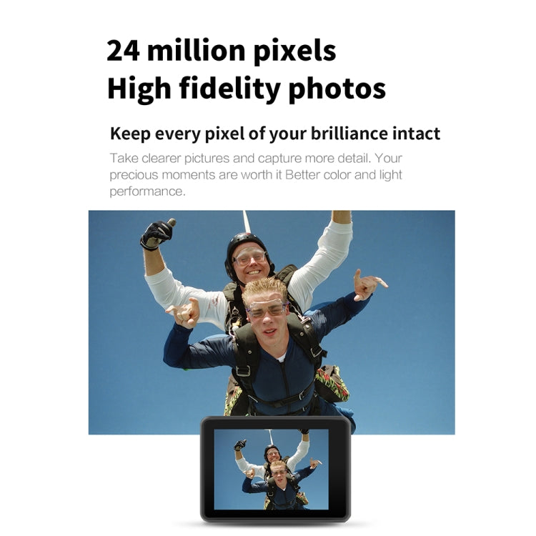 Telecamera sportiva 5K WiFi impermeabile IP68 doppio schermo