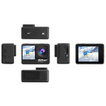 Telecamera sportiva 5K WiFi impermeabile IP68 doppio schermo