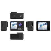5K/30FPS WIFI HD Anti-Shake Remote Touch Dual-Screen IP68 Telecamera sportiva impermeabile, 5K, 5K Camera + 64G Card, 5K Camera+128G Card