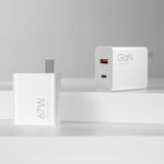 Xiaomi 67W GaN 1C + 1A Caricatore rapido intelligente a doppia porta, spina americana, MDY-14