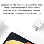 Xiaomi 67W GaN 1C + 1A Caricatore rapido intelligente a doppia porta, spina americana, MDY-14