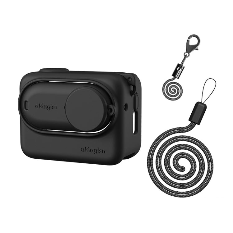 Custodia in silicone per Insta360 GO 3 con cordino