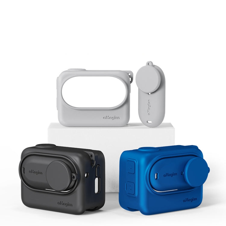 Custodia in silicone per Insta360 GO 3 con cordino