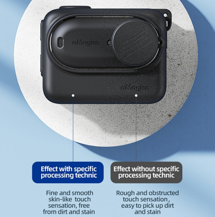 Custodia in silicone per Insta360 GO 3 con cordino