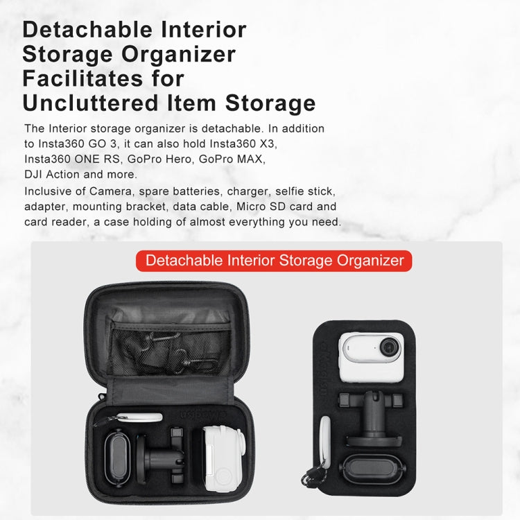 Custodia rigida impermeabile per Insta360 GO 3