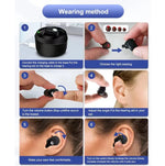Apparecchi acustici CIC Amplificatore audio per apparecchi acustici wireless invisibile ricaricabile