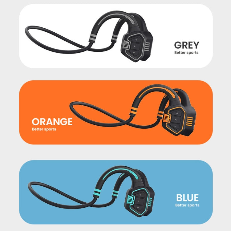 In-Ear Impermeabile Conduzione Ossea Auricolare Ricarica Magnetica Nuoto Sport Auricolare Bluetooth, AS9 Grey, AS9 Orange, AS9 Blue