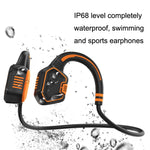 In-Ear Impermeabile Conduzione Ossea Auricolare Ricarica Magnetica Nuoto Sport Auricolare Bluetooth, AS9 Grey, AS9 Orange, AS9 Blue