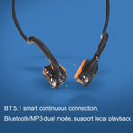 In-Ear Impermeabile Conduzione Ossea Auricolare Ricarica Magnetica Nuoto Sport Auricolare Bluetooth, AS9 Grey, AS9 Orange, AS9 Blue