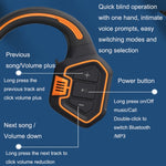 In-Ear Impermeabile Conduzione Ossea Auricolare Ricarica Magnetica Nuoto Sport Auricolare Bluetooth, AS9 Grey, AS9 Orange, AS9 Blue