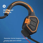 In-Ear Impermeabile Conduzione Ossea Auricolare Ricarica Magnetica Nuoto Sport Auricolare Bluetooth, AS9 Grey, AS9 Orange, AS9 Blue