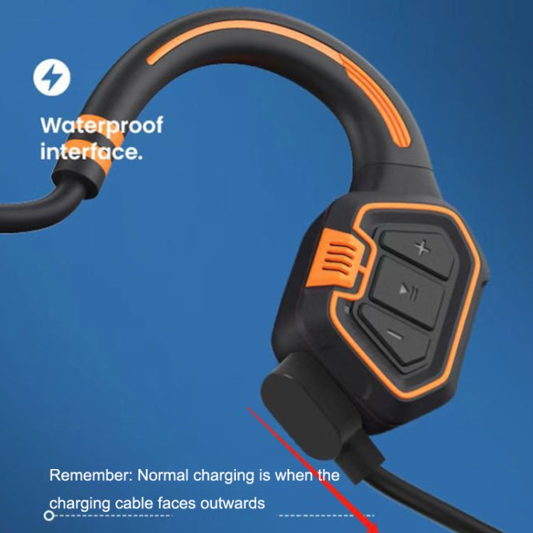 In-Ear Impermeabile Conduzione Ossea Auricolare Ricarica Magnetica Nuoto Sport Auricolare Bluetooth, AS9 Grey, AS9 Orange, AS9 Blue