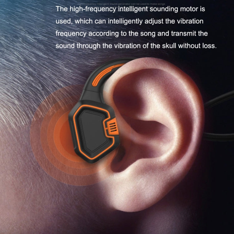 In-Ear Impermeabile Conduzione Ossea Auricolare Ricarica Magnetica Nuoto Sport Auricolare Bluetooth, AS9 Grey, AS9 Orange, AS9 Blue