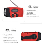 Radio portatile solare HanRongda HRD-902 per emergenze