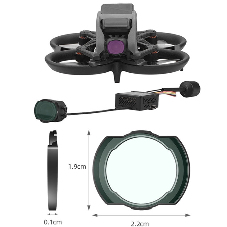 Set filtri ND8 ND16 ND32 ND64 per DJI Avata