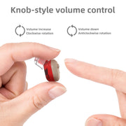Amplificatore del suono invisibile per apparecchi acustici per anziani con ricarica USB Mini In-Ear