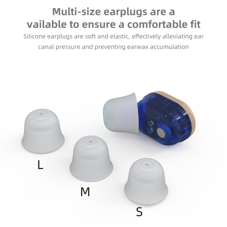 Amplificatore suono invisibile ricaricabile USB mini in-ear