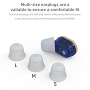 Amplificatore del suono invisibile per apparecchi acustici per anziani con ricarica USB Mini In-Ear