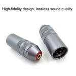 Adattatore bilanciato cuffie XLR 4 core a jack 2.5/3.5/4.4 mm