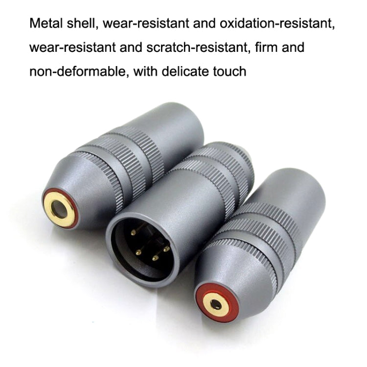 Adattatore bilanciato cuffie XLR 4 core a jack 2.5/3.5/4.4 mm