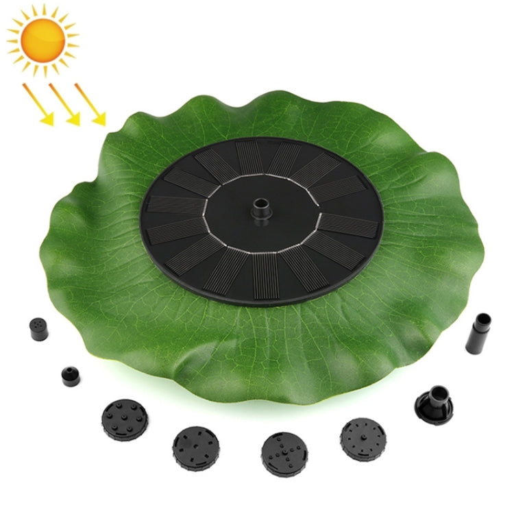 Foglia di loto Fontana solare Giardino esterno Paesaggio galleggiante, 28cm