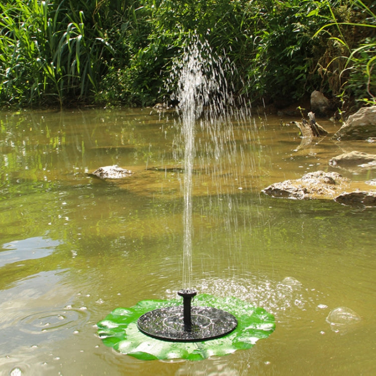 Foglia di loto Fontana solare Giardino esterno Paesaggio galleggiante, 28cm