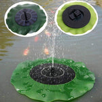 Foglia di loto Fontana solare Giardino esterno Paesaggio galleggiante, 28cm