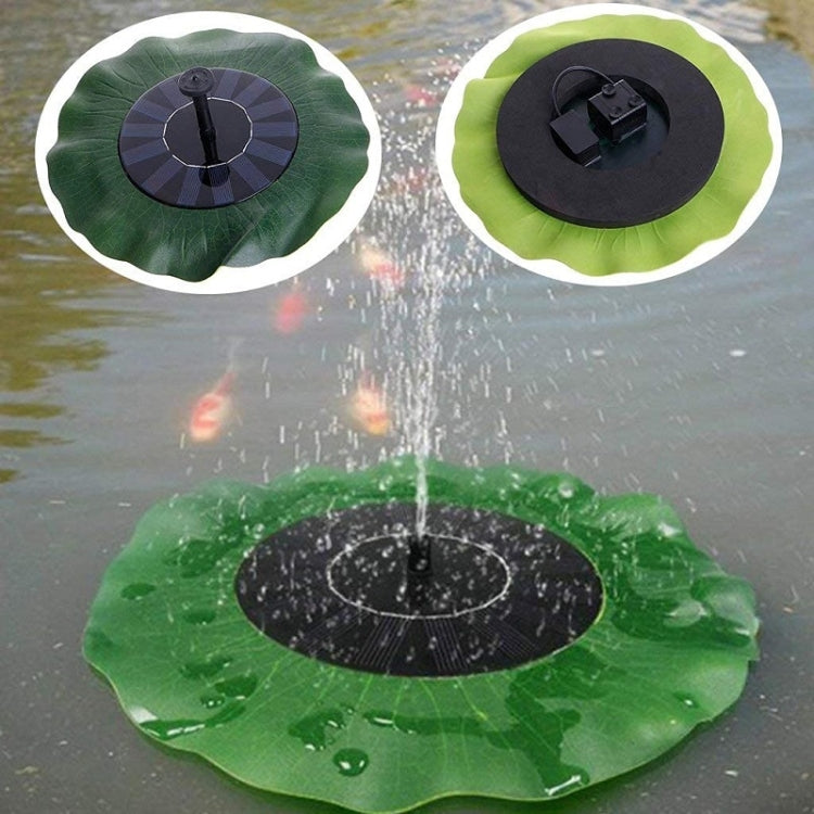 Foglia di loto Fontana solare Giardino esterno Paesaggio galleggiante, 28cm