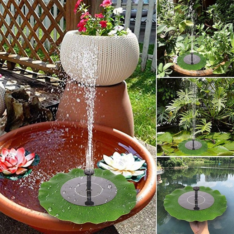 Foglia di loto Fontana solare Giardino esterno Paesaggio galleggiante, 28cm