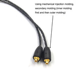 Per Shure MMCX / SE215 / SE535 / SE846 / UE900 Cavo per cuffie con regolazione del volume, 1.2m