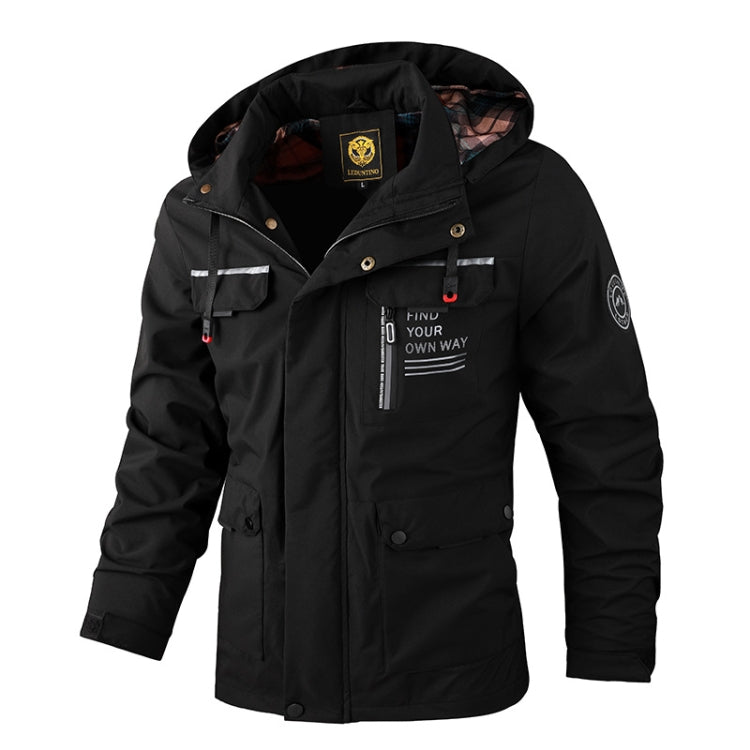 Giacca casual da uomo Giacca con cappuccio autunno e inverno, M, L, XL, XXL, XXXL, XXXXL