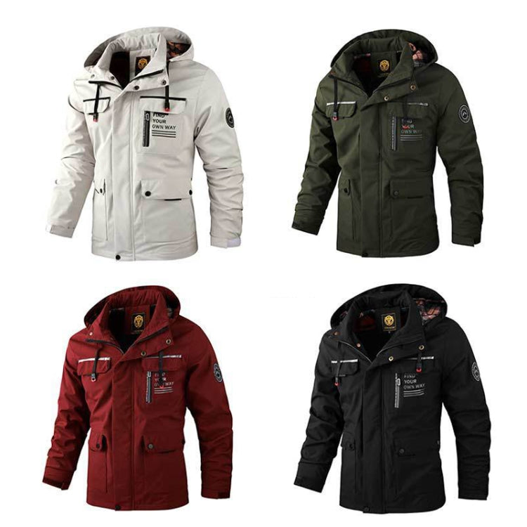 Giacca casual da uomo Giacca con cappuccio autunno e inverno, M, L, XL, XXL, XXXL, XXXXL