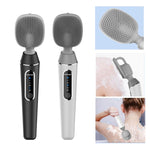 Spazzola da bagno elettrica Vibrazione in silicone Doccia spa posteriore a manico lungo